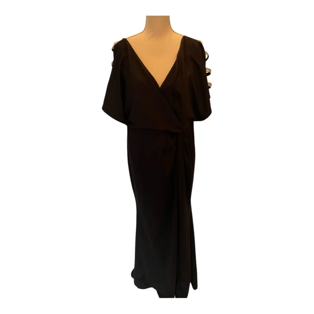 Ever Pretty maxi/long/gown with sequined bands at shoulders NWT
